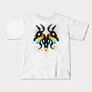 3 Headed Skulls Kids T-Shirt